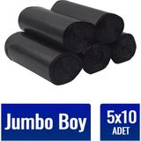 Çöp Torbası Endüstriyel Jumbo 80X110 cm 400 gr 10 Adet x 5 Paket Çöp Poşeti