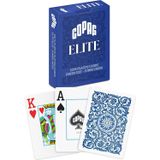 COPAG Elite%100 Plastik Oyun Kartları, Poker Boyu Jumbo Endeks Tek Deste, Mavi
