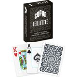 Copag ELITE%100 Plastik Oyun Kartları, Poker Boyu Jumbo Endeks Tek Deste, Siyah - (DipCamo)Charcoal-White