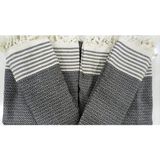 Coperta Battal Boy Kolları Örten Pamuklu Antrasit Koltuk Örtüsü Takımı 3+3+1+1 - 170 x 300 cm