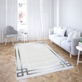 Coperta Home 6m² Süngerli Lastikli Halı Örtüsü - Krem - Antrasit - Gri - 200 x 300 cm