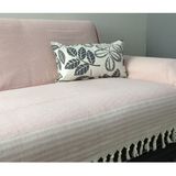Coperta Kolları Örten Pamuklu Koltuk Örtüsü - 180 x 300 cm - Pembe