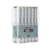 Copic 12'li Set Warm Grey Marker Kalem
