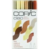 Copic Ciao Alkol Bazlı 6'lı Saç Renk Tonları Doldurulabilir Marker Seti