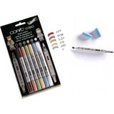 Copic Ciao Marker Kalemi 5+1 Set Renkli Kalem 6'lı Standart Ölçü ile Scrapbooking 2 İçin İdeal