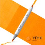 COPIC Ciao Marker Tip YR - 16, kayısı, çok yönlü yerleşim kalemi, orta genişlikte ve fırça uçlu