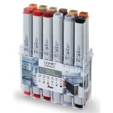 Copic Classic mimarisi-Set Marker 12-ER set YR02, YG91, E43, E44, E33, E35, E04, E07, E09, C2, C4, 100