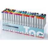 Copic Marker Kalemi 72'li Renkli Set Standart Ölçüler ile Profesyonel Kullanım İçin