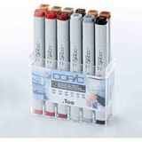 Copic Mimari Renkler 12'li Set Marker Japonya Üretimi Kesik ve İnce Uçlu Renkli Kalemler