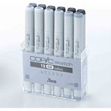 Copic Sketch 12LI Marker Kalem Set Grey Tones