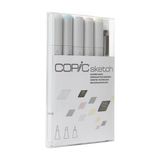 Copic Sketch 6'Lı Blending Basics Tonları Çift Taraflı Alkoz Bazlı Marker Seti
