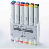 Copic Sketch Marker 12LI Set Basic - Renkli - Standart