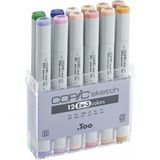 Copic Sketch Marker 12LI Set Ex-3 - Renkli - Standart