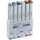 Copic Sketch Marker 12LI Set Ex-6 - Renkli - Standart