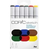 Copic Sketch Marker 6'lı Set Bold Primaries Renk - Renkli