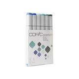 Copic Sketch Sea&Sky Tonları 6'Lı Alkoz Bazlı Marker Seti Airbrush Sistemleriyle Uyumlu