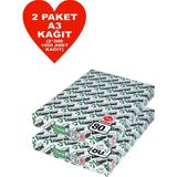 Copier Bond (Ve-Ge) A3 Fotokopi Kağıdı 80gr 1000 Adet Kağıt (2PK*500 Kağıt) Kaliteli Ofis Kullanımı İçin