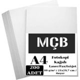 Copierbond A4 Fotokopi Kağıdı 200'LÜ Paket 90 gr Kağıt - Beyaz