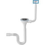 Çöpmak Damlalıktan Yandan Taşmalı Körüklü Evye Lavabo Gider Sifonu Lavabo Sifonu