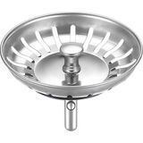 Çöpmak Paslanmaz Evye Mutfak Lavabo Sifonu | Gider Metal Tıpa Süzgeci - Gri - STANDART
