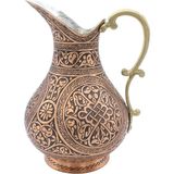 Copperdone Ağır El Işlemeli Eskitme Bakır Sürahi Osmanlı Koleksiyonu 1 - 2 lt
