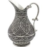 Copperdone Ağır El Işlemeli Gümüş Eskitme Bakır Sürahi Osmanlı Koleksiyonu 12 - 2 lt