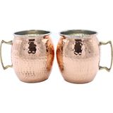 Copperdone El Dövmesi Bakır Kupa Bardak Moscow Mule