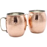 Copperdone El Dövmesi Tombik Bakır Kupa Bardak Moscow Mule