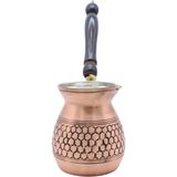 Copperdone Gaziantep El Işlemesi Petek Desenli Bakır Cezve Antik Bakır Renk Küçük Boy