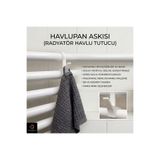 COPPERMALL HANDMADE Havlupan ve Radyatör Askısı (6 adet) - Havlu, Kıyafet ve Bornoz İçin Pratik Banyo Askılığı