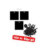 Copyder İpli Delikli Karton Fiyat Marka Etiketi 5x5 cm 1000 Adet