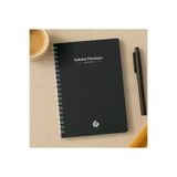 Copyder Süresiz Haftalık Aylık Planlayıcı Ajanda Alışkanlık Takipli Spiralli A5 Defter Pastel siyah