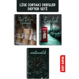 Copyrite Lise Okul Defter Seti 70 Yaprak 18 x 25 cm Sert Kapak Spiralli Defterler Ortak Renkli Tasarım
