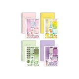 Copyrite Notebook Sticker'lı 4'lü Çizgisiz Defter Seti (21 x 14,8 Cm) 120 Sayfa Spiralli Defter Seti - Renkli - Stickerli Defter Seti,
