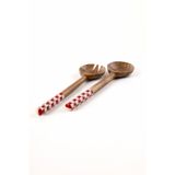 Cora Home Rosso Dama 2'li Servis Seti 30x8 cm