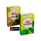 Coral Dağıtım T.D.K. Uyumlu Ortaokul Türkçe Sözlük Ve İmla Klavuzu Seti - 2 Kitap Takım
