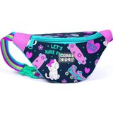 Coral High 11534 Kids Lacivert Pembe Kedili Paten Desenli Bel Çantası