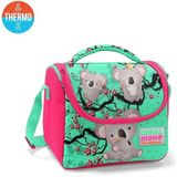 Coral High 11713 Kids Su Yeşili Neon Mercan Koala Desenli Thermo Beslenme Çantası