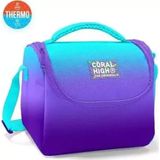 Coral High 11763 Kids Turkuaz Mor Renk Geçiş Thermo Beslenme Çantası
