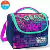 Coral High 11769 Kids Pembe Lacivert Grafiti Yazılı Thermo Beslenme Çantası