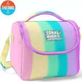 Coral High 11770 Renkli Çizgili Desenli Thermo Beslenme Çantası
