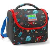 Coral High 11808 KB03.1 Kids Koyu Gri Kırmızı Uzay Desenli Thermo Beslenme Çantası