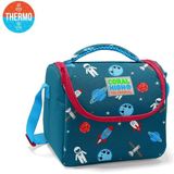 Coral High 11815 Kids Çivit Kırmızı Uzay Desenli Thermo Çivit Mavisi Beslenme Çantası