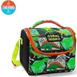 Coral High 11832 Kids Gri Yeşil Dinozor Desenli Thermo Beslenme Çantası