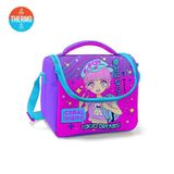 Coral High 11849 Kids Mor Pembe Mavi Simli K-pop Desenli Thermo Beslenme Çantası