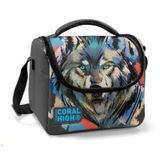 Coral High 11850 Kids Gri Siyah Kurt Desenli Thermo Beslenme Çantası