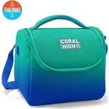 Coral High 11875 Kids Yeşil Saks Renk Geçişli Thermo Beslenme Çantası