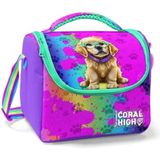 Coral High 11882 Kids Mor Pembe Köpek Desenli Thermo Beslenme Çantası