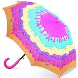Coral High 12661 Pembe Rengarenk Dondurma Desenli Çocuk Şemsiyesi