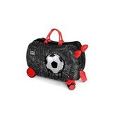 CORAL HIGH 16369 SİYAH FUTBOL DESENLİ OTUR-ÇEK ÇOCUK VALİZİ